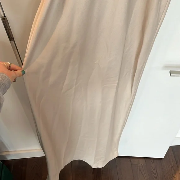 BHLDN Freya Satin Champagne Dress Size 8 - Picture 6 of 6